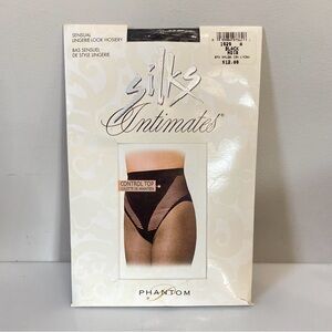 Vintage Lycra Silks Intimates Pantyhose Black Size A New Old Stock